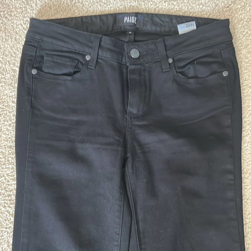 PAIGE Skyline‎ Straight black low rise jeans - Picture 4 of 12